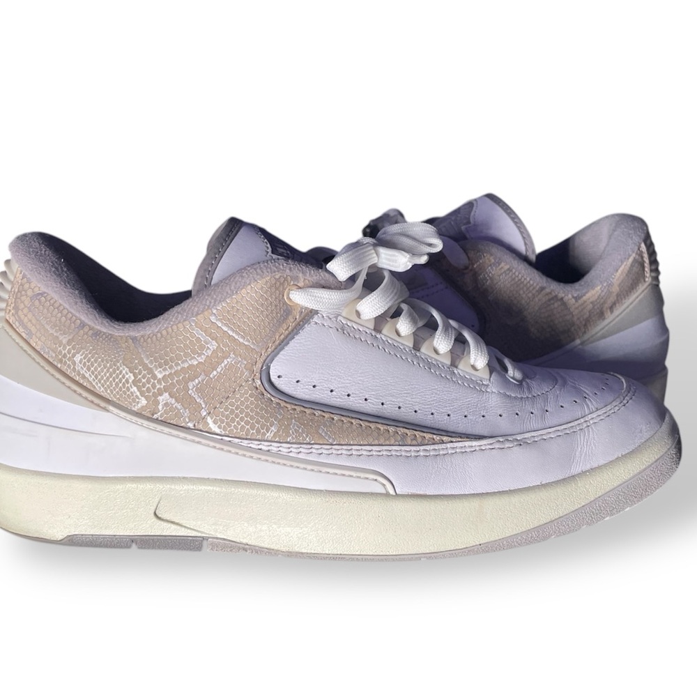 Jordan 2 low white python